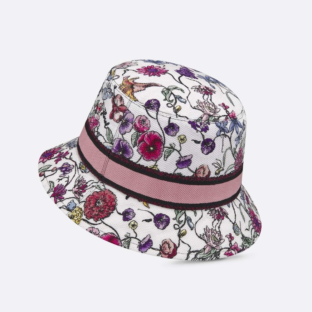 NWT Dior D-Bobby Florilegio Small Brim Bucket Hat Size 59 - Picture 3 of 11